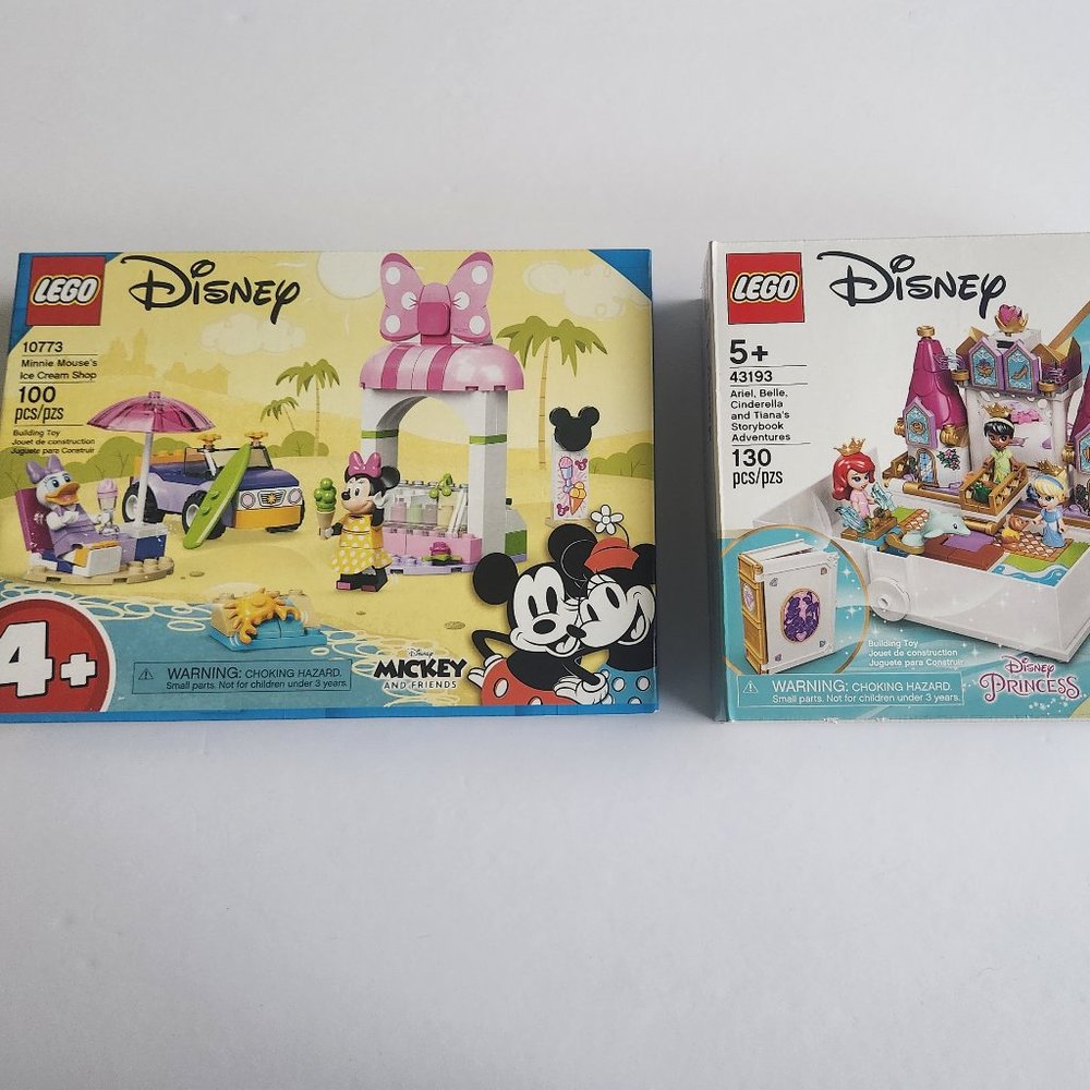 *NEW* LEGO Disney 2 Sets - 10773 Minnie, 43193 Ariel, Belle, Cinderella & Tiana